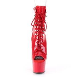 Pleaser ADORE-1021 Stivaletti con Plateau Vernice Rosso...
