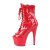 Pleaser ADORE-1021 Stivaletti con Plateau Vernice Rosso EU-38 / US-8