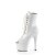 Pleaser ADORE-1021 Stivaletti con Plateau Vernice Bianco EU-37 / US-7