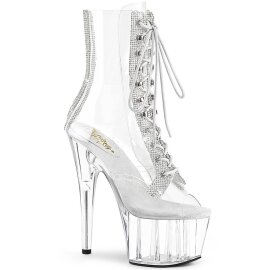 Pleaser ADORE-1021C-2 Stivaletti con Plateau Strass...