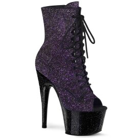 Pleaser ADORE-1021MG Stivaletti con Plateau Glitter Viola...