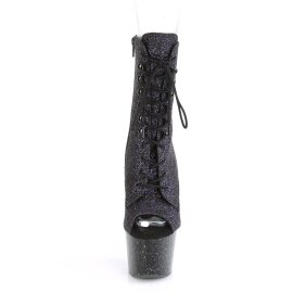 Pleaser ADORE-1021MG Stivaletti con Plateau Glitter Viola...