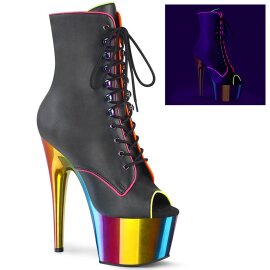 Pleaser ADORE-1021RC-02 Stivaletti con Plateau Similpelle...