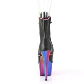 Pleaser ADORE-1021RC-02 Stivaletti con Plateau Similpelle Cromato Nero Multicolore EU-36 / US-6