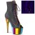 Pleaser ADORE-1021RC-02 Stivaletti con Plateau Similpelle Cromato Nero Multicolore EU-36 / US-6