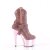 Pleaser ADORE-1029CHRS Stivaletti con Plateau Strass Cromato Rosa Chiaro EU-40 / US-10