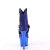 Pleaser ADORE-1029CHRS Stivaletti con Plateau Strass Cromato Blu EU-37 / US-7