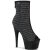 Pleaser ADORE-1031GM Stivaletti con Plateau Strass Rete Nero EU-41 / US-11