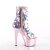 Pleaser ADORE-1031SSQ Stivaletti con Plateau Paillettes Cromato Rosa Chiaro EU-36 / US-6