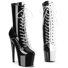 Pleaser ADORE-1040TT Stivaletti con Plateau Vernice Nero...