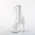 Pleaser ADORE-1040TT Stivaletti con Plateau Vernice Nero Bianco EU-35 / US-5