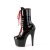 Pleaser ADORE-1040TT Stivaletti con Plateau Vernice Nero Rosso EU-36 / US-6