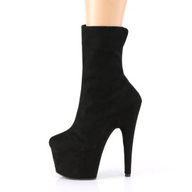 Pleaser ADORE-1042 Stivaletti con Plateau Camoscio Sintetico Nero EU-36 / US-6