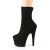 Pleaser ADORE-1042 Stivaletti con Plateau Camoscio Sintetico Nero EU-38 / US-8