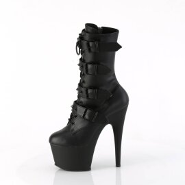 Pleaser ADORE-1046 Stivaletti con Plateau Similpelle Nero EU-39 / US-9