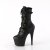 Pleaser ADORE-1046 Stivaletti con Plateau Similpelle Nero EU-39 / US-9