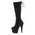 Pleaser ADORE-2008Stivali con Plateau Camoscio Sintetico Nero EU-40 / US-10
