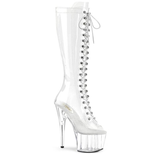 Pleaser ADORE-2021CStivali con Plateau Trasparente EU-36 / US-6