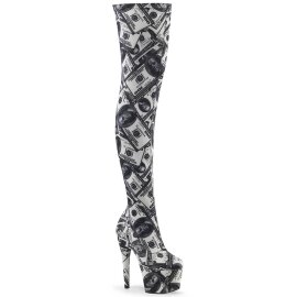 Pleaser ADORE-3000DP Stivali Sopra Il Ginocchio Con...