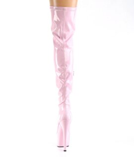 Pleaser ADORE-3000HWR Stivali Sopra Il Ginocchio Con Plateau Holo Rosa Chiaro EU-37 / US-7