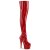 Pleaser ADORE-3000HWR Stivali Sopra Il Ginocchio Con Plateau Holo Rosso EU-38 / US-8