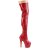 Pleaser ADORE-3000HWR Stivali Sopra Il Ginocchio Con Plateau Holo Rosso EU-38 / US-8