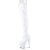 Pleaser ADORE-3000HWR Stivali Sopra Il Ginocchio Con Plateau Holo Bianco EU-42 / US-12