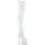 Pleaser ADORE-3000HWR Stivali Sopra Il Ginocchio Con Plateau Holo Bianco EU-43 / US-13