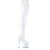 Pleaser ADORE-3000HWR Stivali Sopra Il Ginocchio Con Plateau Holo Bianco EU-44 / US-14