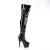 Pleaser ADORE-3011 Stivali Sopra Il Ginocchio Con Plateau Vernice Nero EU-43 / US-13