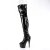 Pleaser ADORE-3011 Stivali Sopra Il Ginocchio Con Plateau Vernice Nero EU-38 / US-8