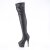 Pleaser ADORE-3011 Stivali Sopra Il Ginocchio Con Plateau Similpelle Nero EU-37 / US-7