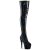 Pleaser ADORE-3011HWR Stivali Sopra Il Ginocchio Con Plateau Holo Nero EU-43 / US-13