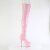 Pleaser ADORE-3011HWR Stivali Sopra Il Ginocchio Con Plateau Holo Rosa Chiaro EU-42 / US-12