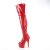 Pleaser ADORE-3011HWR Stivali Sopra Il Ginocchio Con Plateau Holo Rosso EU-43 / US-13