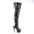 Pleaser ADORE-3017 Stivali Sopra Il Ginocchio Con Plateau Vernice Nero EU-35 / US-5