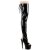 Pleaser ADORE-3017 Stivali Sopra Il Ginocchio Con Plateau Vernice Nero EU-39 / US-9