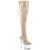 Pleaser ADORE-3019C Stivali Sopra Il Ginocchio Con Plateau Trasparente EU-38 / US-8