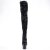 Pleaser ADORE-3020 Stivali Sopra Il Ginocchio Con Plateau Paillettes Nero EU-35 / US-5
