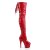 Pleaser ADORE-3063 Stivali Sopra Il Ginocchio Con Plateau Vernice Rosso EU-35 / US-5