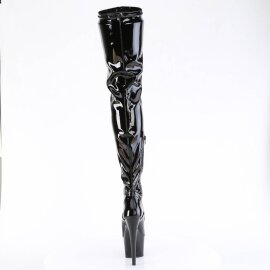 Pleaser ADORE-4000 Stivali Sopra Il Ginocchio Con Plateau Vernice Nero EU-42 / US-12
