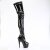 Pleaser ADORE-4000 Stivali Sopra Il Ginocchio Con Plateau Vernice Nero EU-42 / US-12