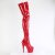 Pleaser ADORE-4000 Stivali Sopra Il Ginocchio Con Plateau Vernice Rosso EU-35 / US-5