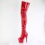 Pleaser ADORE-4000 Stivali Sopra Il Ginocchio Con Plateau Vernice Rosso EU-39 / US-9