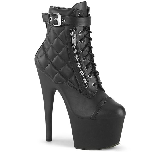 Pleaser ADORE-700-05 Stivaletti con Plateau Similpelle Nero EU-38 / US-8