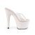 Pleaser ADORE-701HMG Mules con Plateau Glitter Trasparente Rosa Chiaro EU-35 / US-5