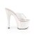Pleaser ADORE-701LG Mules con Plateau Glitter Trasparente Rosa Chiaro EU-38 / US-8