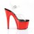 Pleaser ADORE-708 Sandali con Plateau Cromato Trasparente Rosso EU-38 / US-8