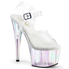 Pleaser ADORE-708HT Sandali con Plateau Fumo Trasparente EU-37 / US-7