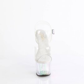 Pleaser ADORE-708HT Sandali con Plateau Fumo Trasparente EU-37 / US-7